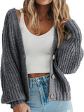 Button Up Long Sleeve Cardigan