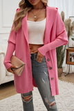 Devine Button Up Long Sleeve Hooded Cardigan