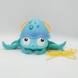 Octopus clockwork bath toy